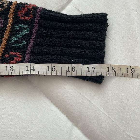 - Peruvian Connection Multi Color Button Front Cardigan With Hoodie. Medium - Picture 11 of 11